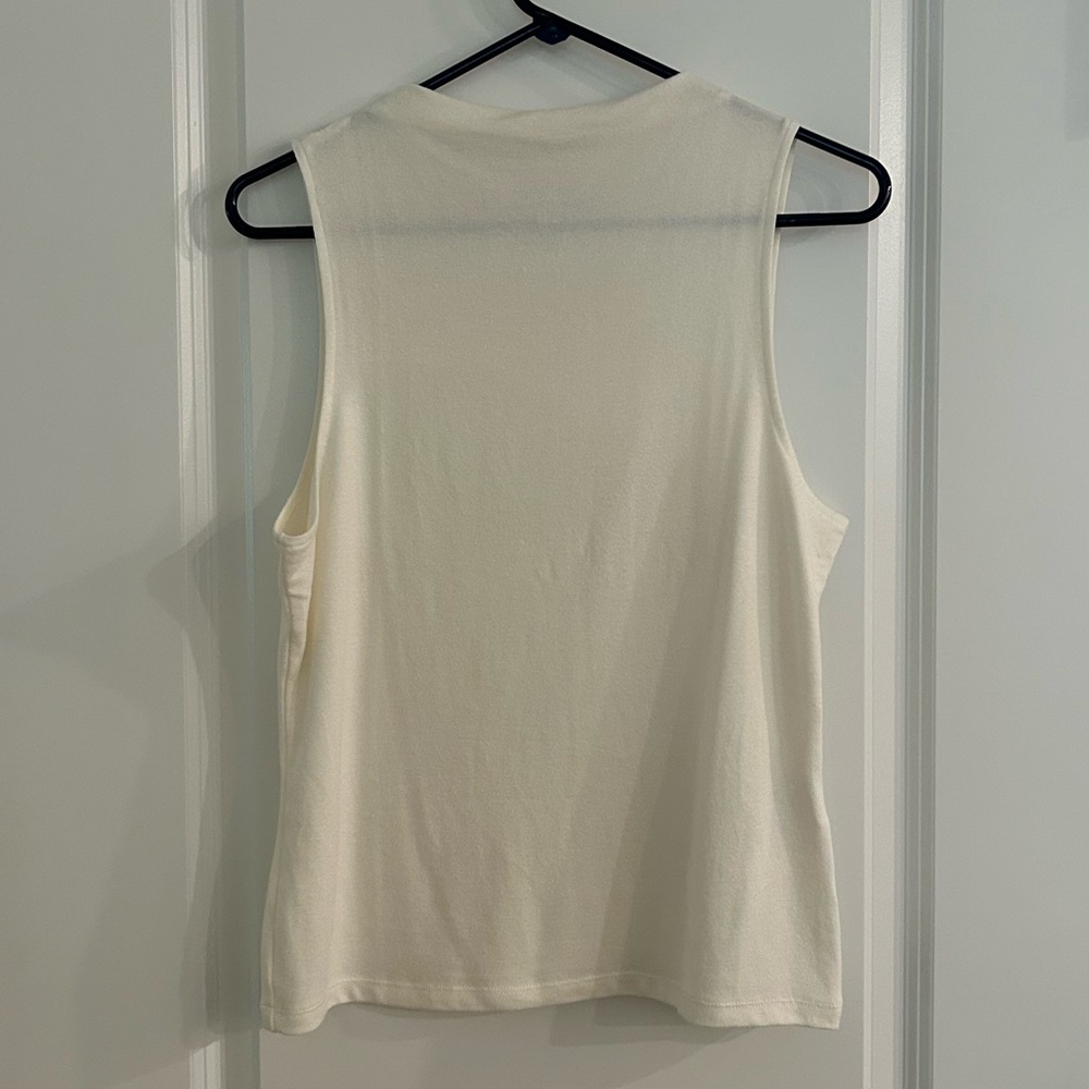 Banana Republic Ivory Lightweight Sleeveless Sweater Top, NWOT